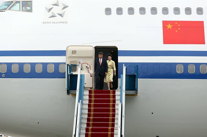 Ông Tập Cận Bình phát biểu gì khi tới sân bay Nội Bài? ảnh 3