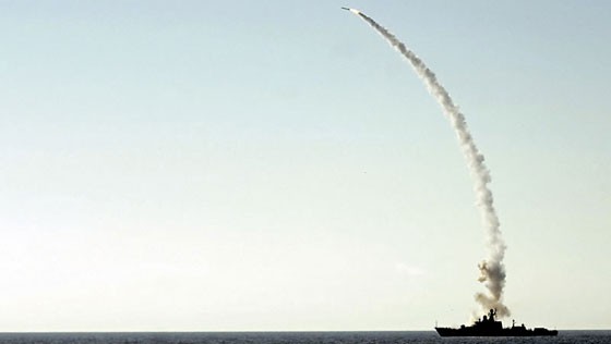 Lần phóng đầu tiên của Kalibr-NK thực hiện từ tàu tên lửa Dagestan