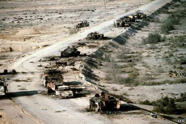 Trong chiến dịch Bão táp sa mạc (Desert Storm), không quân đã góp phần chính vào việc tiêu diệt tăng-thiết giáp của quân đội Iraq (www.defense.gov)