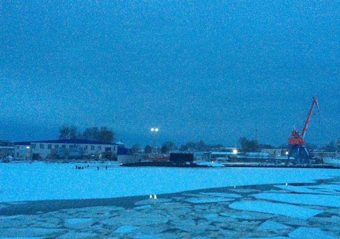 Tàu ngầm Kilo thứ 6 của Việt Nam thử nghiệm giữa băng tuyết Baltic ảnh 1