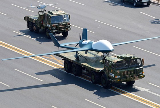 Máy bay không người lái của quân đội Trung Quốc tại cuộc duyệt binh ngày 3/9/2015 (Chen Bin / Zuma / Global Look)