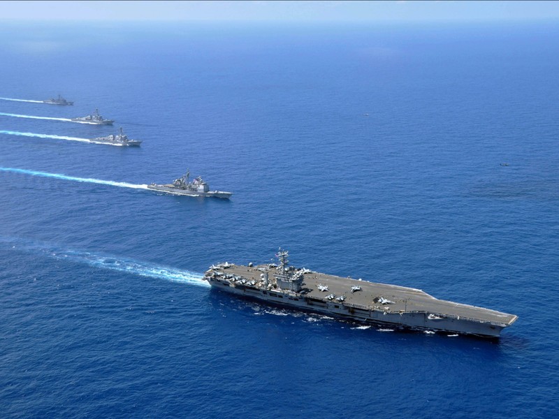 Cụm tác chiến tàu sân bay Mỹ thường trực tại Biển Đông, gửi thông điệp không thể nhầm lẫn tới Trung Quốc