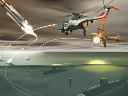 Tác chiến phòng không của hải đội tầu ngầm.