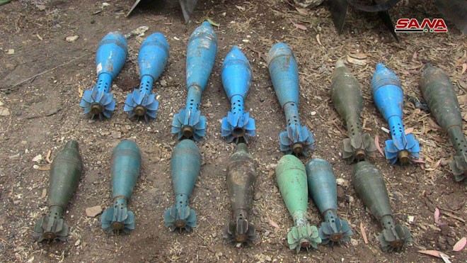 Quân đội Syria chiếm giữ lượng vũ khí khổng lồ của phe thánh chiến ở Homs ảnh 7