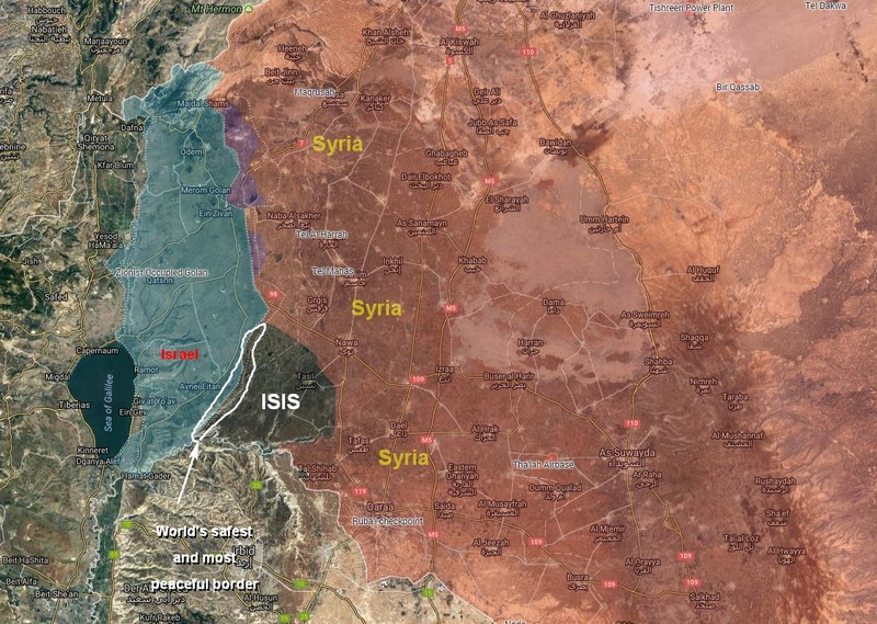 Tình hình chiến sự tỉnh Daraa và Quneitra tính đến ngày 21.07.2017 theo South Front
