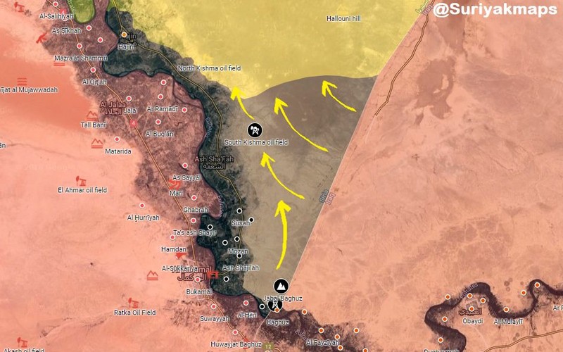 Lực lượng khủng bố IS tấn công SDF ở Deir Ezzor. Ảnh minh họa South Front Lực lượng khủng bố IS tấn công SDF ở Deir Ezzor. Ảnh minh họa South Front