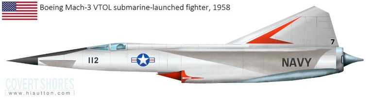 Máy bay tiêm kích phóng từ tàu ngầm, có thể đạt tốc độ 3M. Ảnh Popular Mechanics Máy bay tiêm kích phóng từ tàu ngầm, có thể đạt tốc độ 3M. Ảnh Popular Mechanics