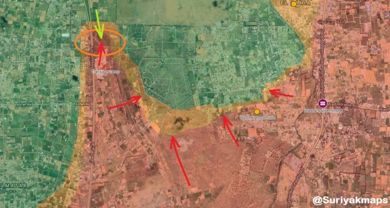 Các mũi tấn công của lực lượng Quân đội Quốc gia Libya LNA vào Tripoli. Ảnh bản đồ South Front
