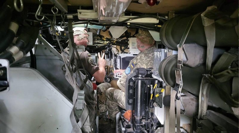 Tổ hợp phòng không "Stormer HVM" quân đội Ukraine. Tháng 7/2022. Ukraine. Ảnh: @GirkinGirkin