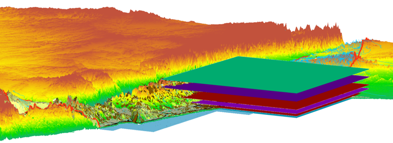 Công ty Emnotion lập bản đồ hướng gió, vận tốc gió và cấp gió giật tại Israel. Bản đồ thời tiết khí hậu ở Dải Gaza cung cấp cho Lực lượng Phòng vệ Israel IDF. Ảnh Courtesy