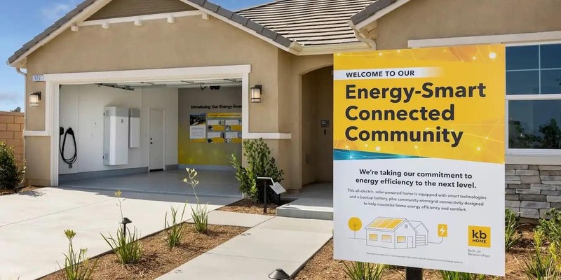 KB Home ra mắt cộng đồng microgrid đầu tiên ở California. Ảnh: Business Wire