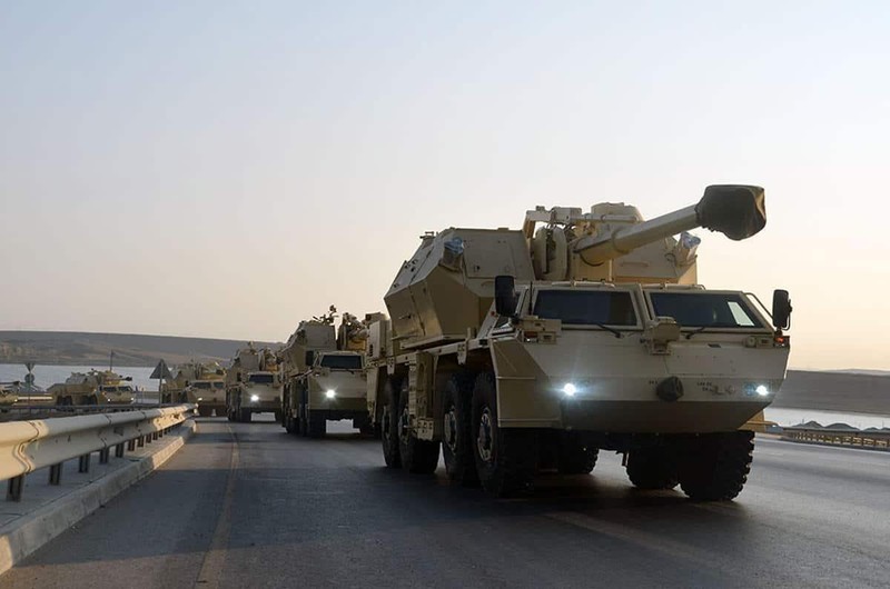 Pháo tự hành DANA-M1 phục vụ trong Lực lượng Vũ trang Azerbaijan. Ảnh: Bộ Quốc phòng Azerbaijan
