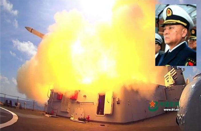 Từ ngày 5 - 11/7/2016, 3 hạm đội lớn của Hải quân Trung Quốc tiến hành tập trận bắn đạn thật ở vùng biển phía đông đảo Hải Nam và vùng biển quần đảo Hoàng Sa của Việt Nam. 4 Thượng tướng Trung Quốc đã trực tiếp chỉ đạo tập trận tại hiện trường. Ảnh: Chinatimes/81.cn