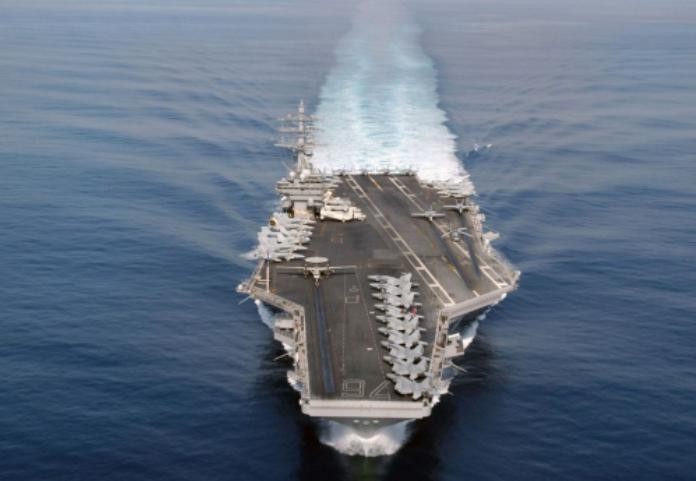 Tàu sân bay USS Ronald Reagan Hải quân Mỹ.