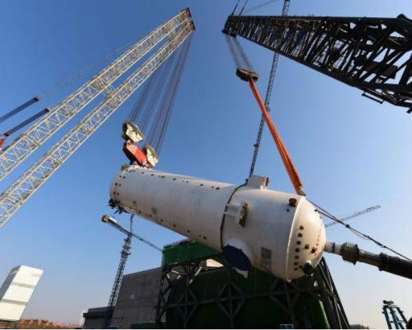 Trung Quốc xây dựng nhà máy điện hạt nhân thế hệ thứ tư đầu tiên trên thế giới ở tỉnh Sơn Đông. Ảnh: Cankao
