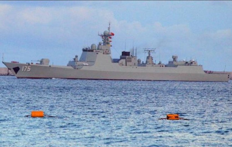 Tàu khu trục tên lửa Ngân Xuyên Type 052D, Hạm đội Nam Hải, Hải quân Trung Quốc. Ảnh: Cankao