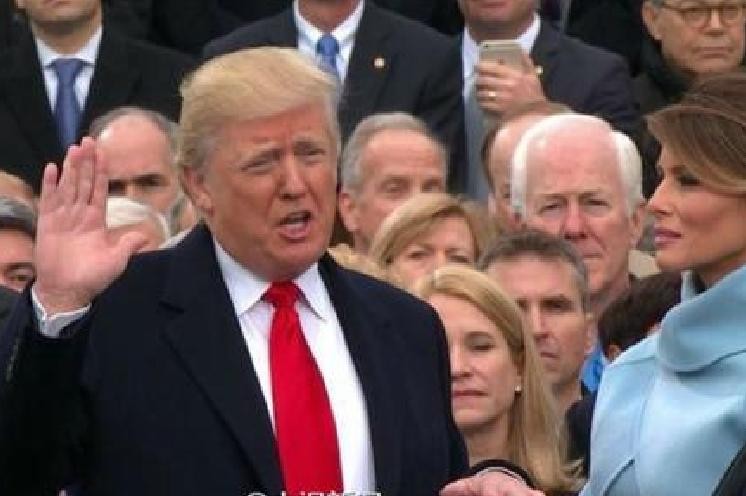 Ngày 20 tháng 1 năm 2017, ông Donald Trump nhậm chức, trở thành Tổng thống Mỹ thứ 45. Ảnh: Sohu