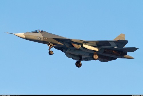 Máy bay chiến đấu tàng hình thế hệ thứ năm T-50 Nga (ảnh tư liệu)