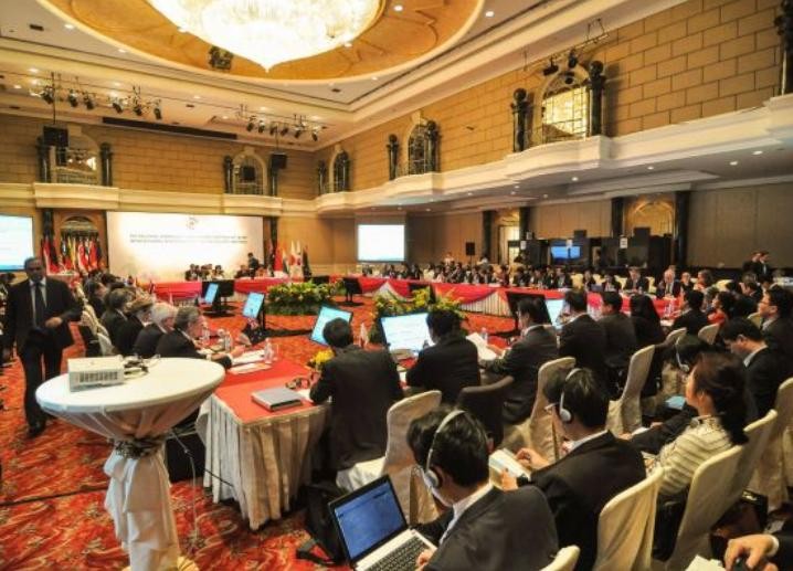 Hội nghị cấp Bộ trưởng Hiệp định quan hệ đối tác kinh tế toàn diện khu vực (RCEP) ở Malaysia ngày 13/7/2015. Ảnh: Cankao