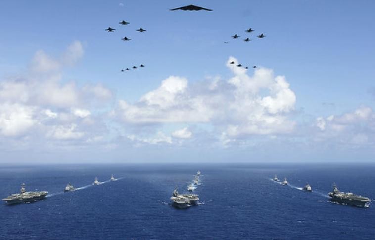 Ba cụm tấn công tàu sân bay Mỹ. Ảnh: Sina