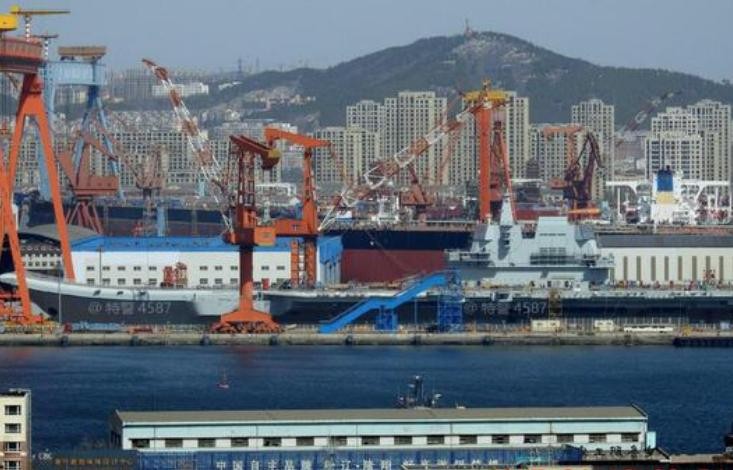 Tàu sân bay tự chế đầu tiên Type 001A Trung Quốc. Ảnh: Sina