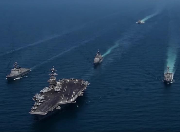Tàu sân bay USS Carl Vinson Hải quân Mỹ. Ảnh: RT