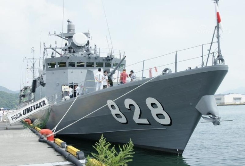 Tàu tên lửa lớp Hayabusa Lực lượng Phòng vệ Biển Nhật Bản. Ảnh: Sina