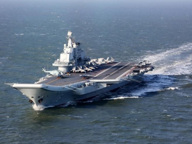 Tàu sân bay Liêu Ninh, Hải quân Trung Quốc. Ảnh: AFP