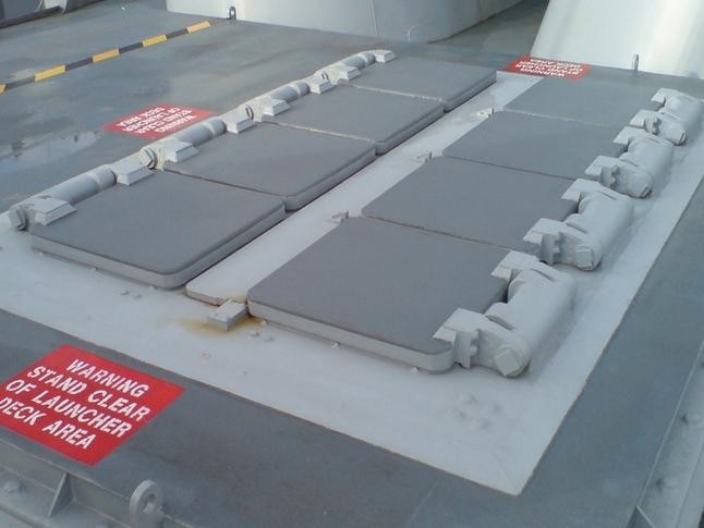 Hệ thống phóng tên lửa thẳng đứng Mk41. Ảnh: Dwnews