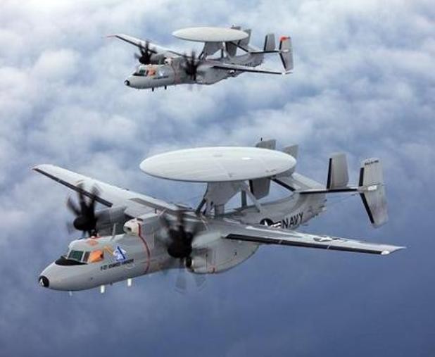 Máy bay cảnh báo sớm E-2D Mỹ. Ảnh: Sina