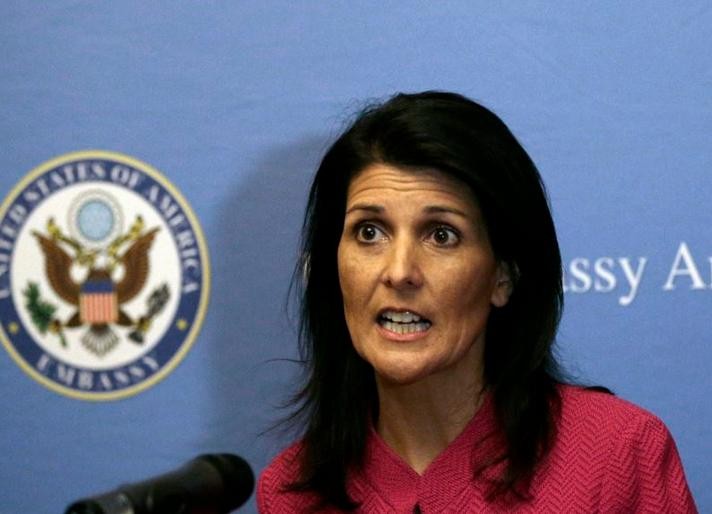 Đại sứ Mỹ tại Liên hợp quốc Nikki Haley. Ảnh: VOA