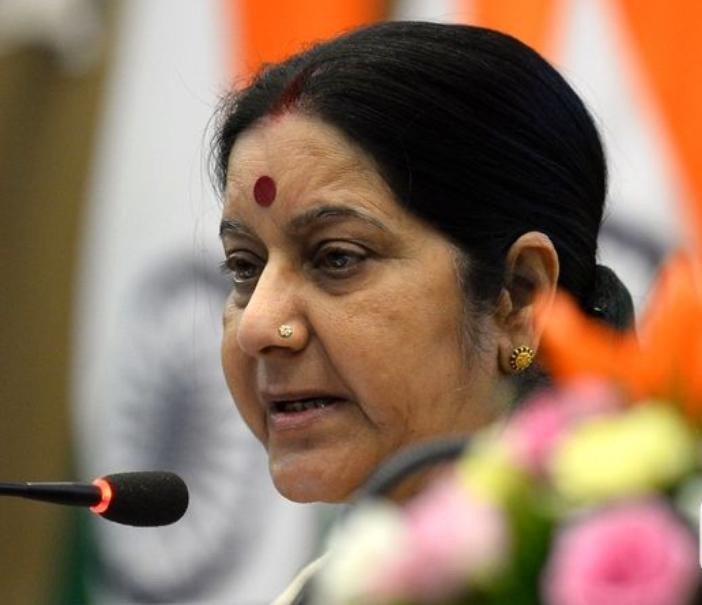 Ngoại trưởng Ấn Độ Sushma Swaraj. Ảnh: Tân Hoa xã.