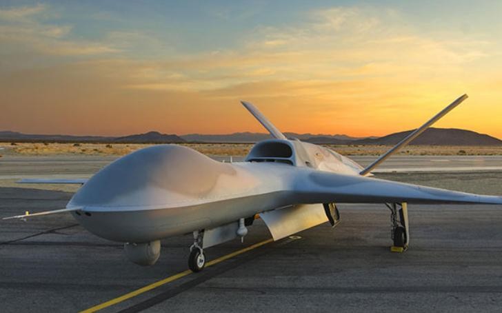 Máy bay tàng hình không người lái Avenger của hãng General Atomics, Mỹ. Ảnh: NDTV