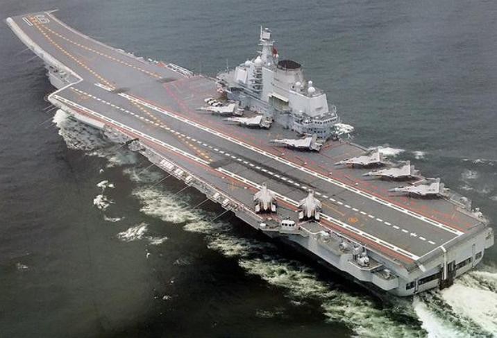 Tàu sân bay đầu tiên Liêu Ninh, Hải quân Trung Quốc. Ảnh: Sohu.