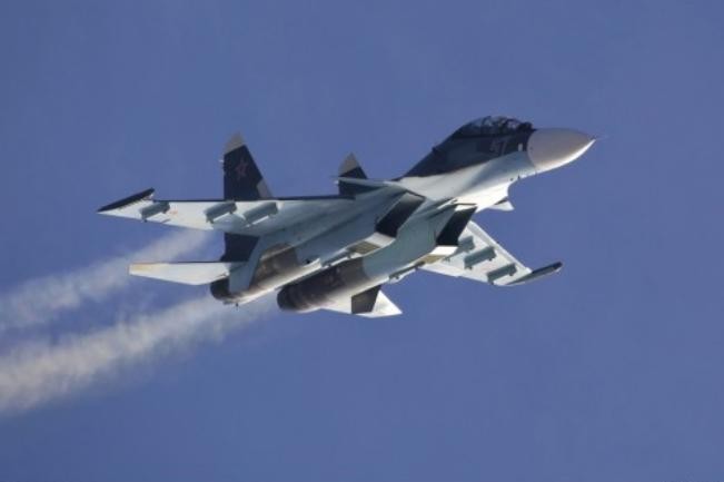 Máy bay chiến đấu Su-30 Nga. Ảnh: Sina.