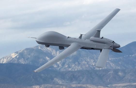 Máy bay do thám kiêm tấn công MQ-9M do Mỹ sản xuất. Ảnh: Aviation International News.