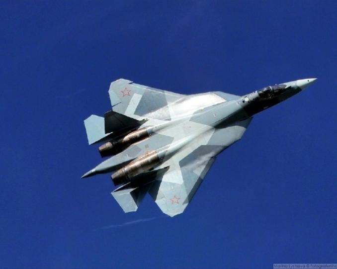 Máy bay chiến đấu tàng hình Su-57 Nga. ảnh: Sina.