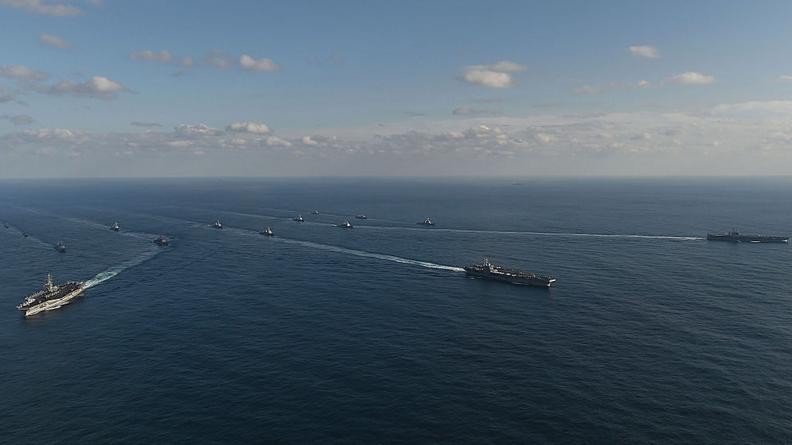 Ba cụm tấn công tàu sân bay Mỹ. Ảnh: Getty Images.