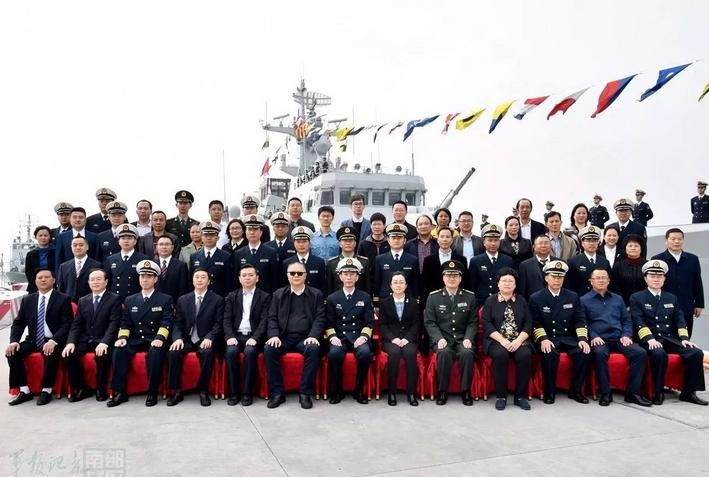 Ngày 28/11/2017, Trung Quốc biên chế tàu hộ vệ hạng nhẹ Toại Ninh Type 056A cho chi đội tàu hộ vệ 17, hải quân Trung Quốc. Ảnh: Sina.