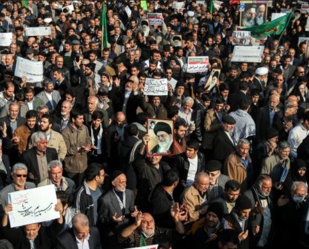 Biểu tình ở Iran. Ảnh: Liberty Times Net