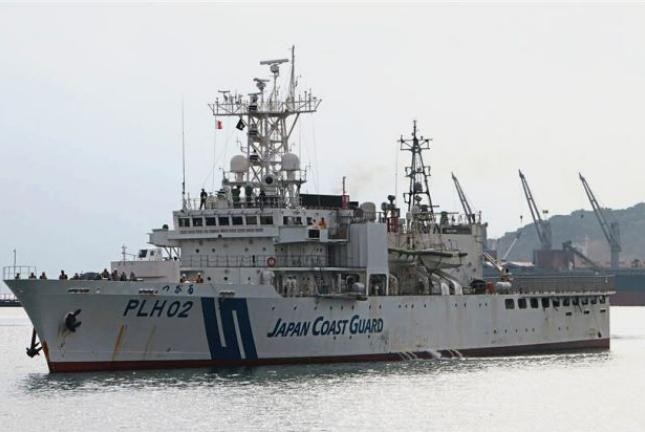 Tàu tuần tra của Lực lượng bảo vệ bờ biển Nhật Bản. Ảnh: The Star.