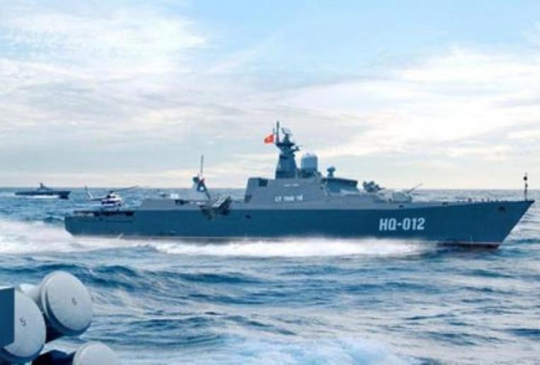 Tàu hộ vệ HQ-012 Lý Thái Tổ lớp Gepard 3.9 của hải quân Việt Nam. Ảnh: Sohu.