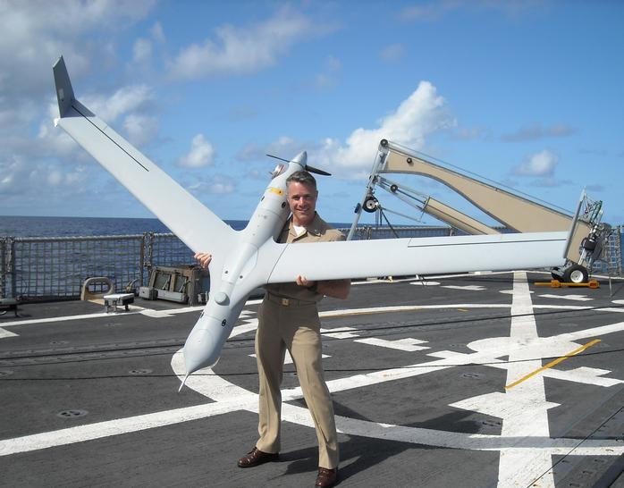 Máy bay do thám không người lái cỡ nhỏ Scan Eagle Mỹ. Ảnh: Model Airplane News.