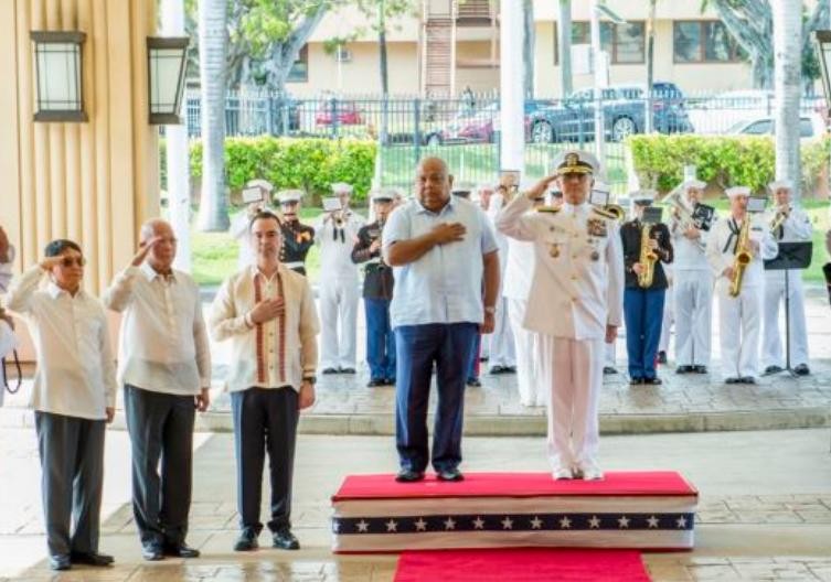 Đoàn đại biểu cấp cao Philippines thăm Bộ tư lệnh Thái Bình Dương Mỹ từ ngày 17 - 21/5/2018. Ảnh: VOA.