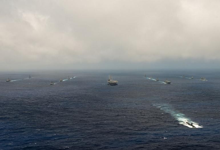 Cuộc tập trận Malabar - 2016. Ảnh: Naval Today.