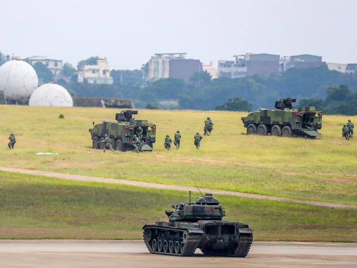 Một cuộc tập trận của quân đội Đài Loan. Ảnh: Taiwan News.