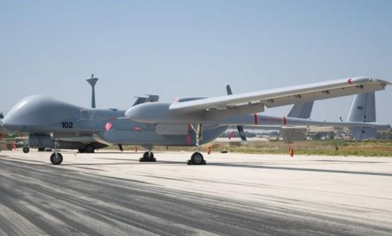 Máy bay tác chiến không người lái Heron TP của Israel. Ảnh: Cankao.