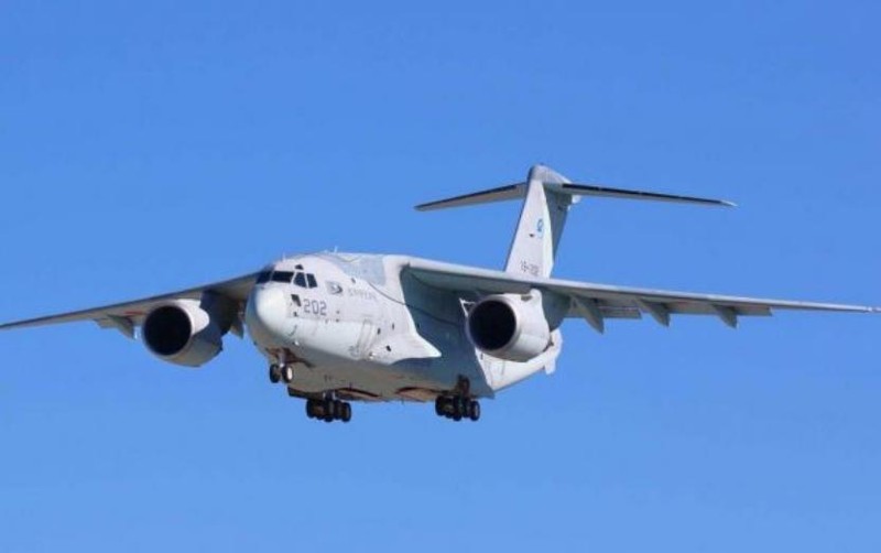 Máy bay vận tải C-2 Nhật Bản có thể cải tạo thành máy bay gây nhiễu điện từ. Ảnh: Cankao.