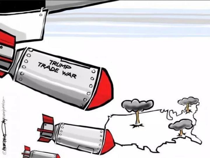 Mỹ tập trung chiến tranh thương mại vào ngăn chặn sự trỗi dậy của Trung Quốc. Ảnh: Ifeng. Mỹ tập trung chiến tranh thương mại vào ngăn chặn sự trỗi dậy của Trung Quốc. Ảnh: Ifeng.