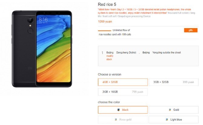 Xiaomi bổ sung Redmi 5 bản RAM 4 GB, giá khoảng 3,9 triệu đồng - Ảnh 2